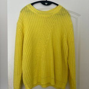 Yellow Fancy Rascal sweater size L $15